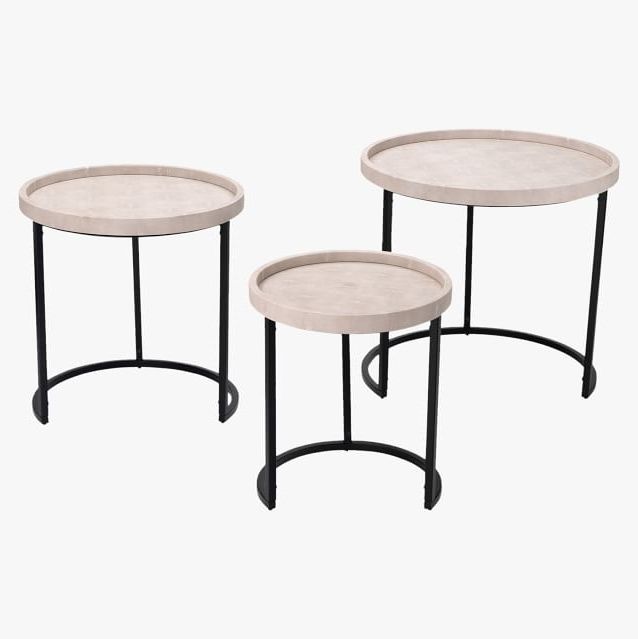 Round Accent Tables (Set of 3)