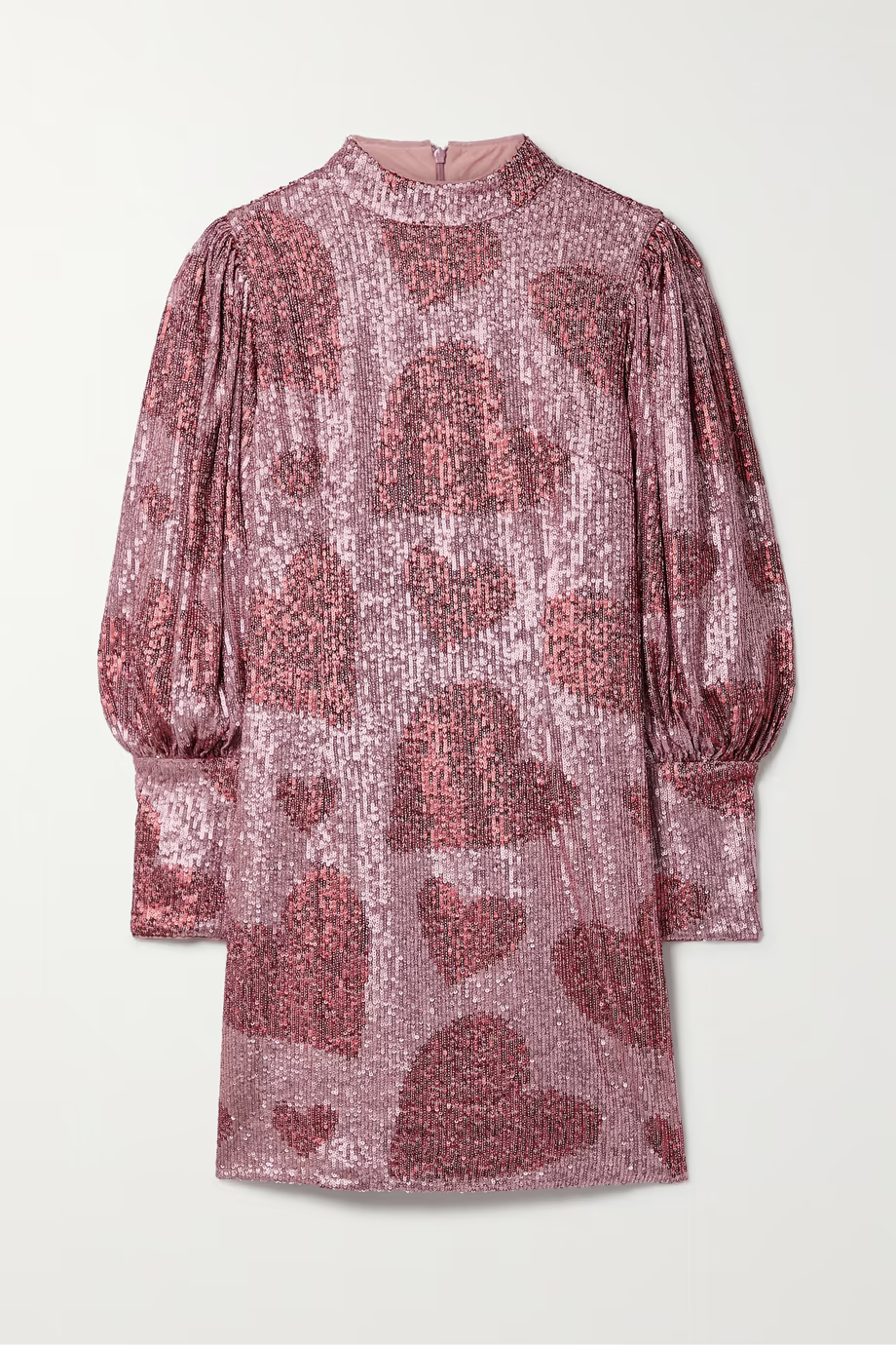Farm Rio - Sequined Tulle Mini Dress - Pink