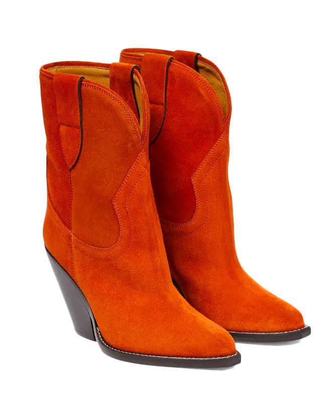 Orange cowboy outlet boots