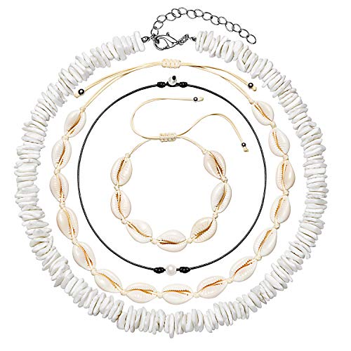 Ensemble De Colliers Coquillage Puka