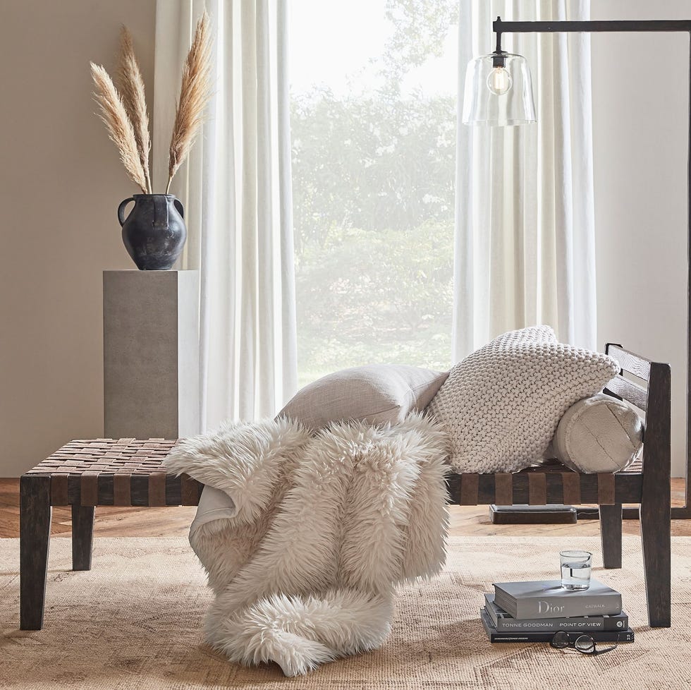 Woven Leather Daybed Woven Leather Daybed