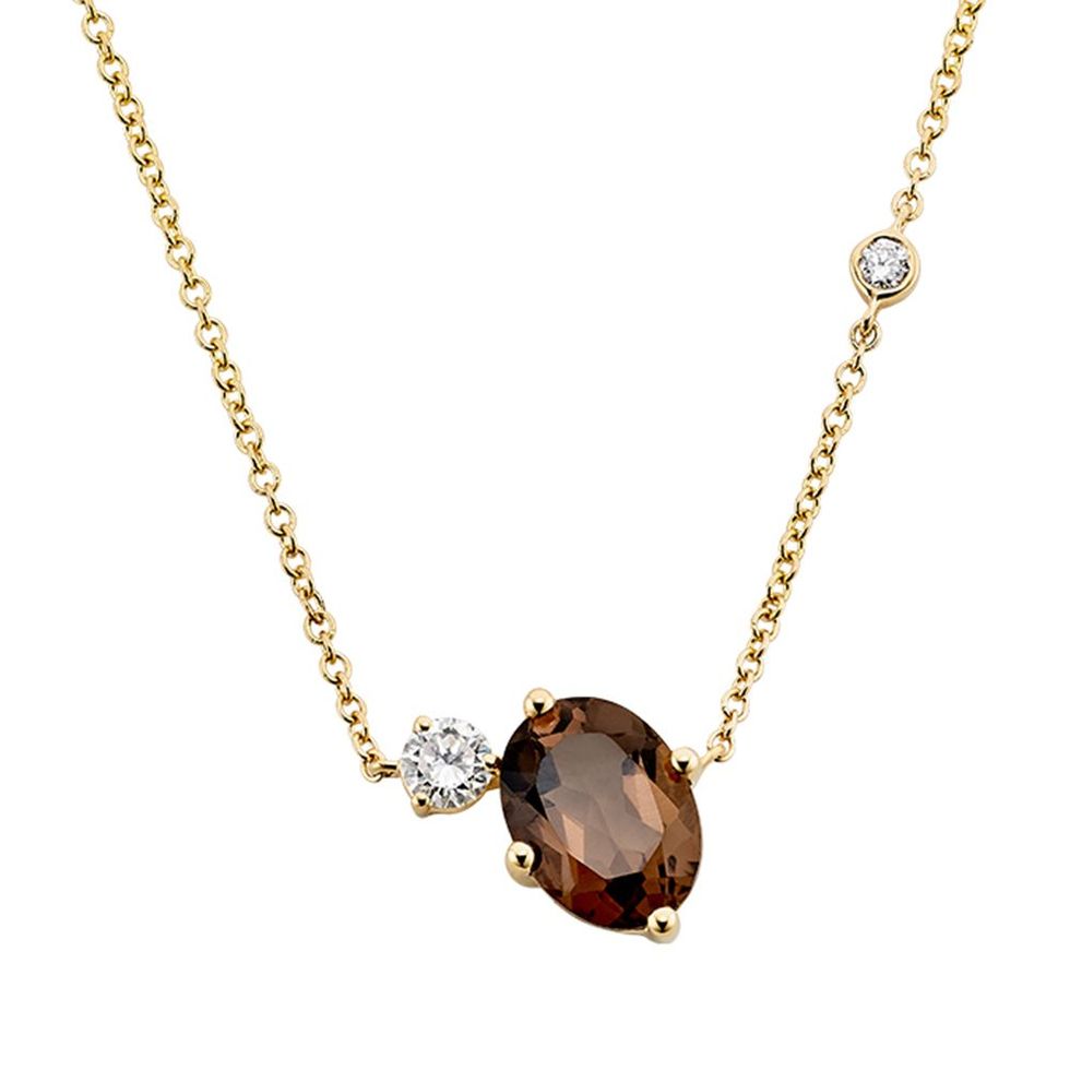 Lorelai Quartz and Diamond Necklace
