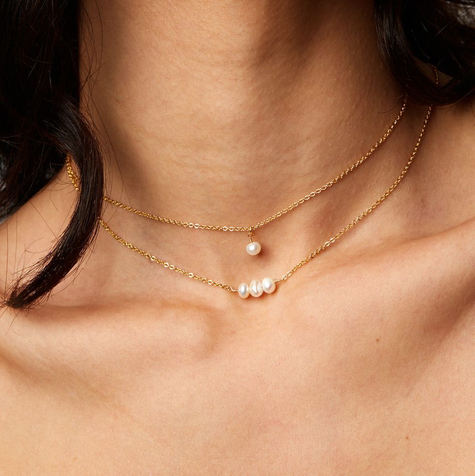 Dainty Pearl Choker Necklace