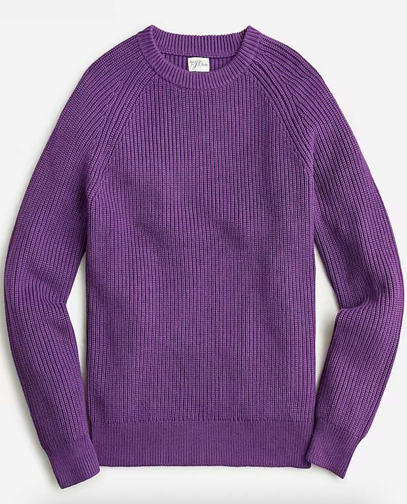Heritage Cotton Shaker-Stitch Sweater