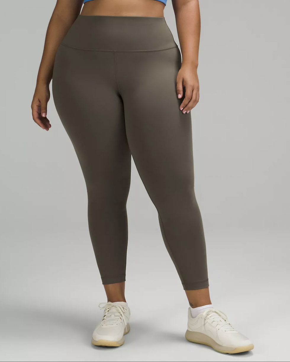 Women's Active Wear Leggings w/ Hidden Waistband Pocket, Plus Size - Olive,  XL 