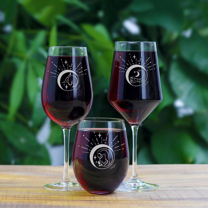 Zodiac Wine Glasses 