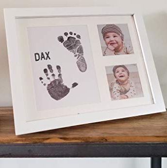 Ultimate Baby Ink Handprint Footprint Kit & Frame 