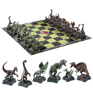 Jurassic Park Chess Set with dinosaur pieces