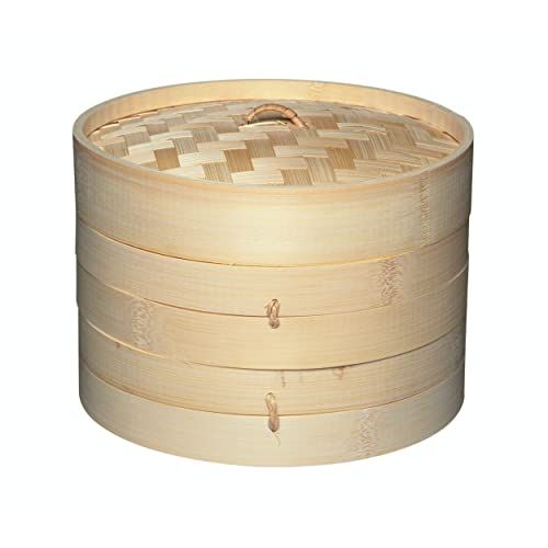 KitchenCraft: World of Flavours – Vaporera de Bambú de 2 Pisos