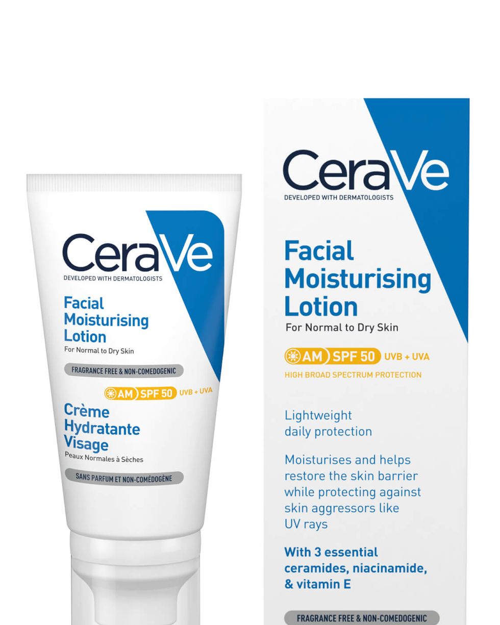 AM Facial Moisturising Lotion SPF50 for Normal to Dry Skin