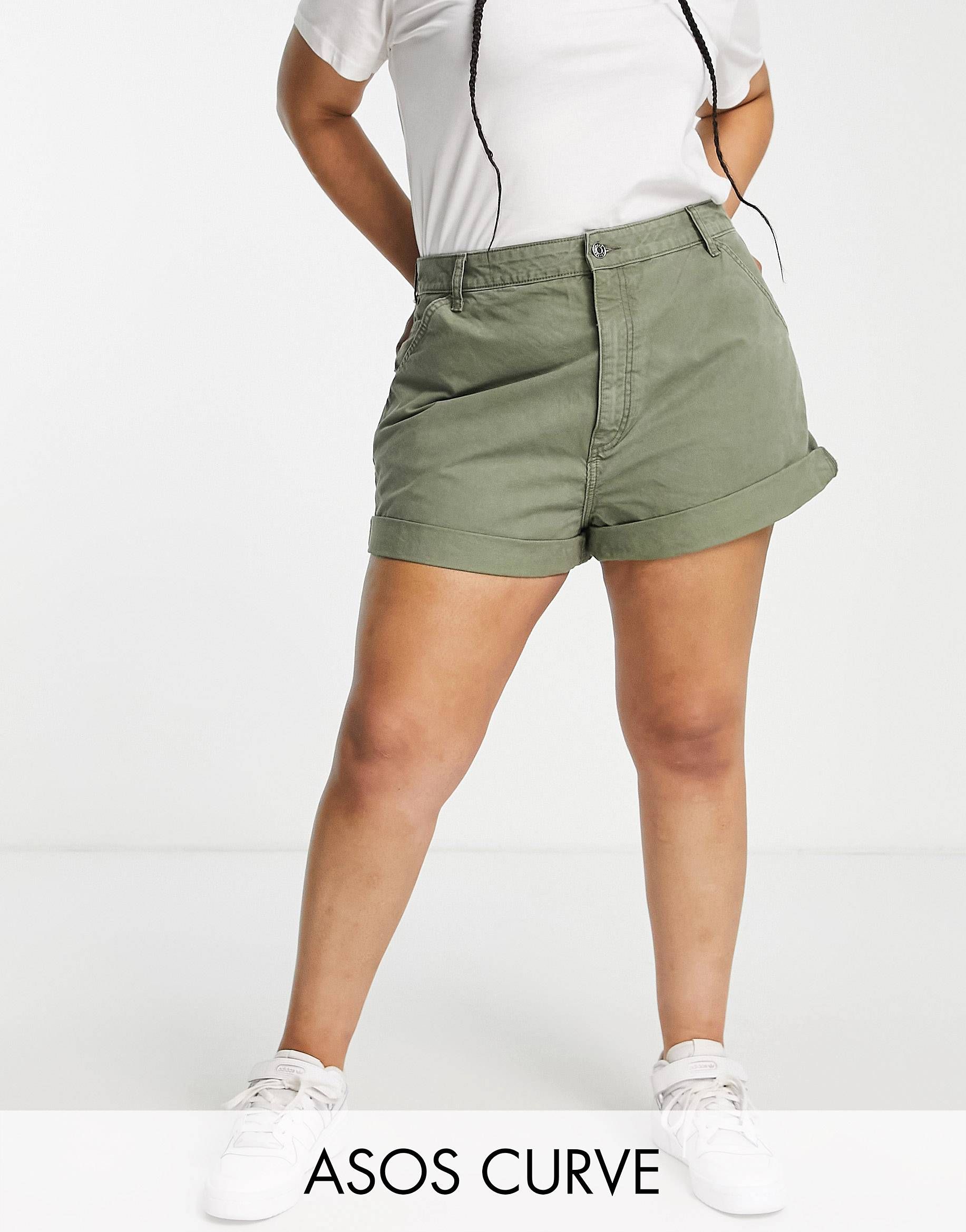 High waist bermuda hot sale shorts plus size