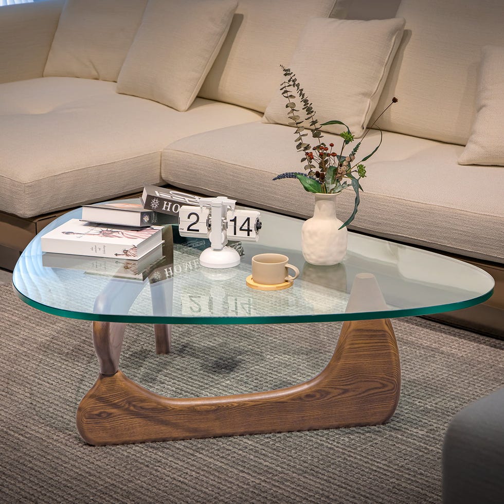 Triangle Glass Coffee Table 