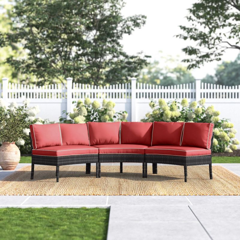 Lipton Wicker Curved Patio Sectional
