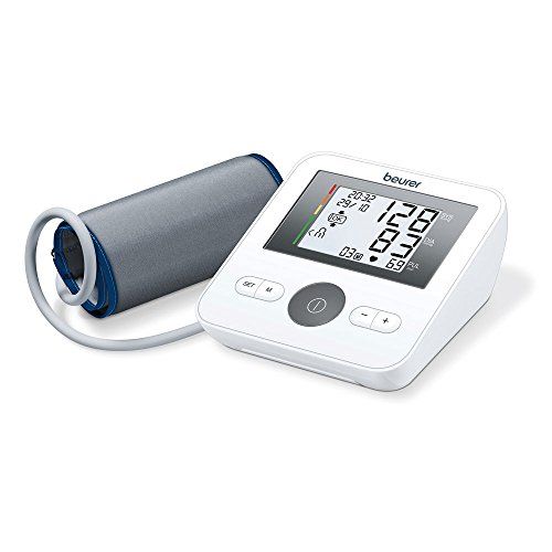 OMRON Monitor de presión arterial de plata, puño superior del brazo,  máquina digital de presión arterial Bluetooth, almacena hasta 80 lecturas