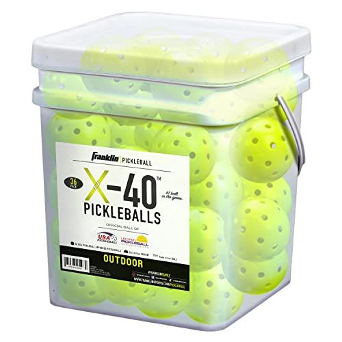 X-40 Pickleballs, Bucket of 36 USAPA Approved Balls