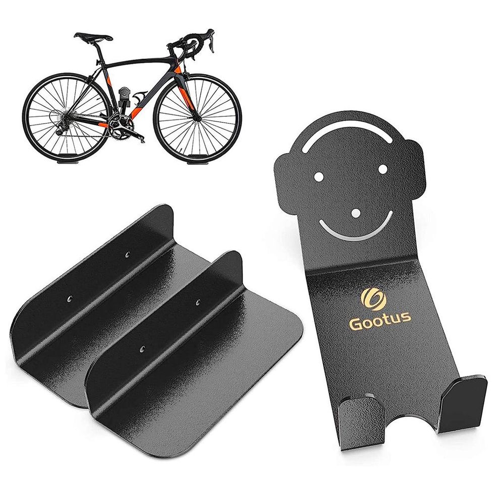 Foldable Bike Wall Mount, Wall Mounted Bike Rack,Bike Hoist,Black,2 Pack
