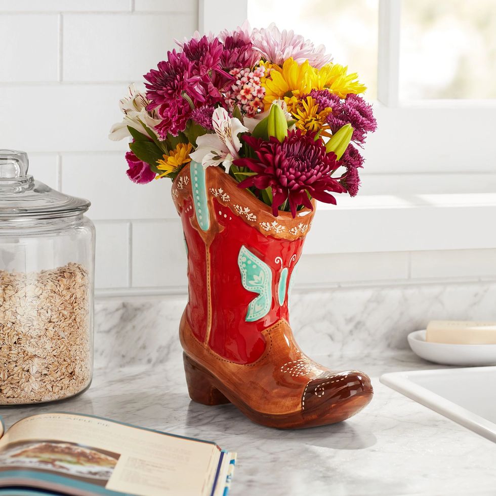 The Pioneer Woman Mazie Embossed Patina Hose Pot