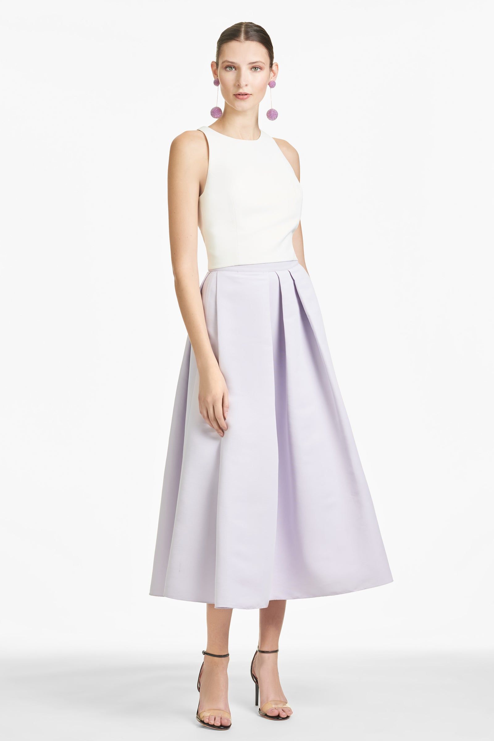 Front button circular outlet skirt uniqlo