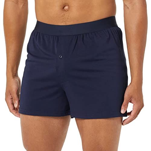Gildan Men's Underwear Boxer Briefs Multipack Mixed Navy 5-Pack Large