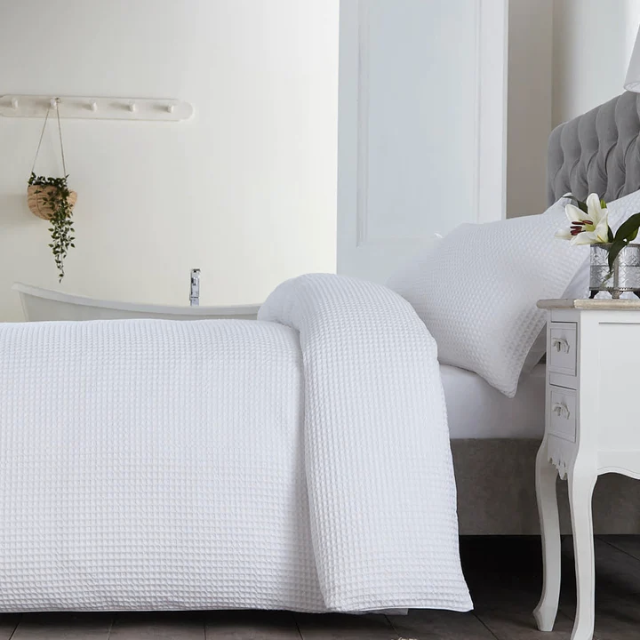 Portofino Duvet Cover - 200 TC - Cotton - White, from £35