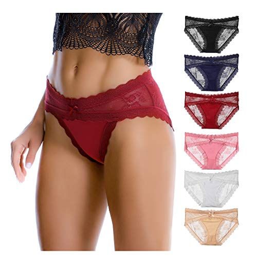 Breathable Lace Hipster Panties