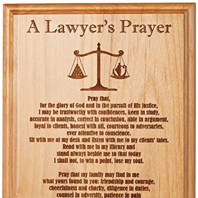  A Lawyer's Prayer 