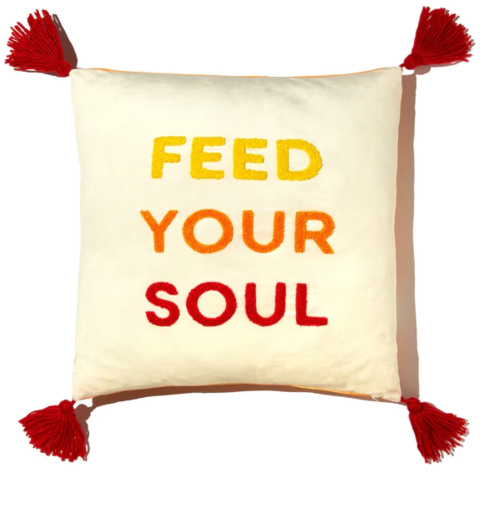 Feed Your Soul Throw Pillow