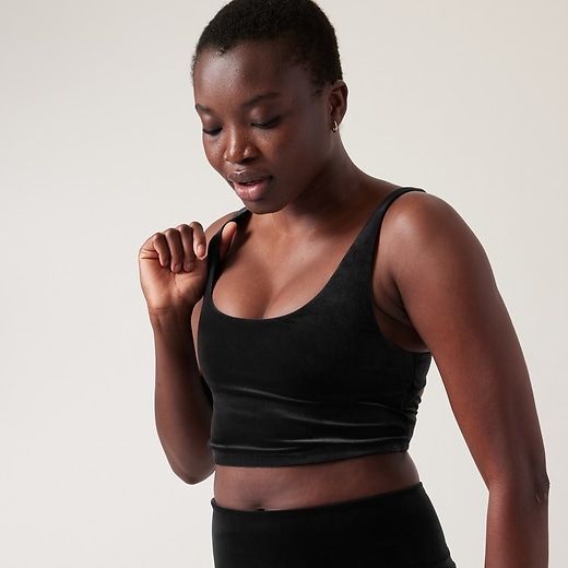 Athleta nwot black zipup sports bra top size xs - $23 - From Ava