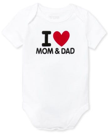 Unisex Baby Mom And Dad Graphic Bodysuit Unisex Baby Mom And Dad Graphic Bodysuit