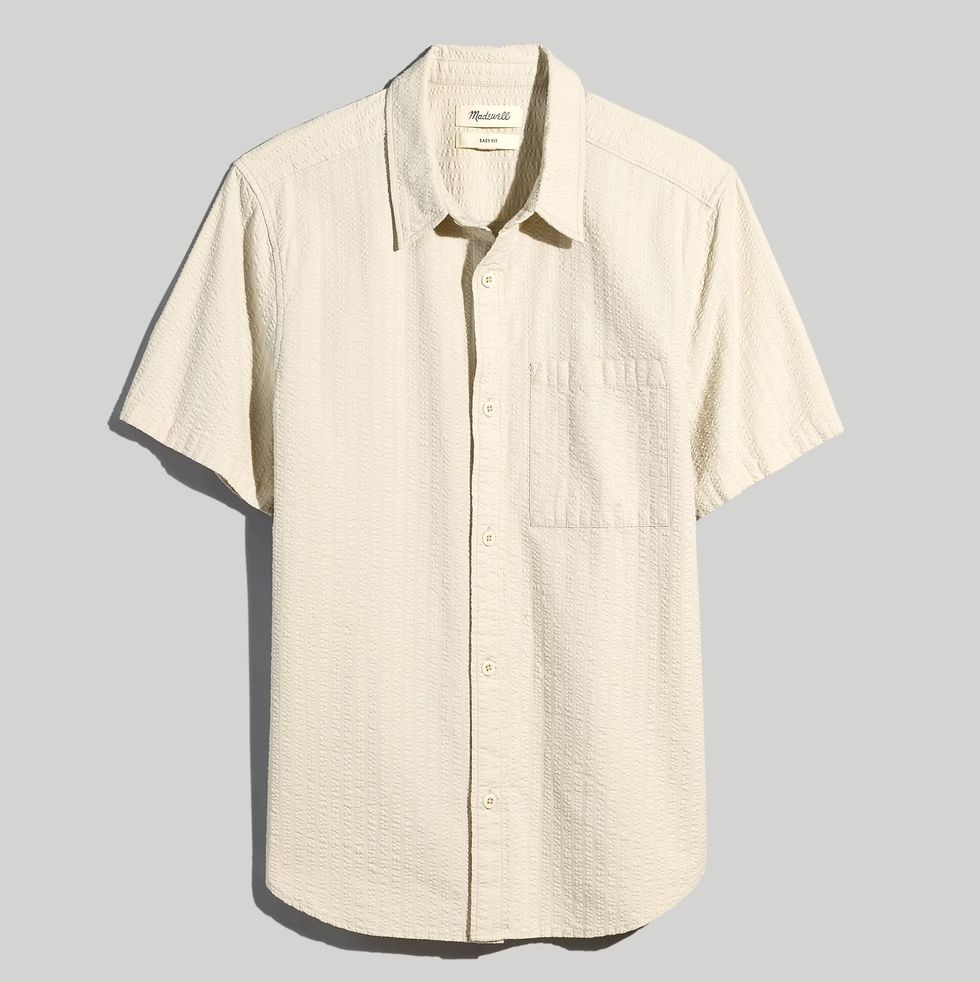 Seersucker Easy Short-Sleeve Shirt