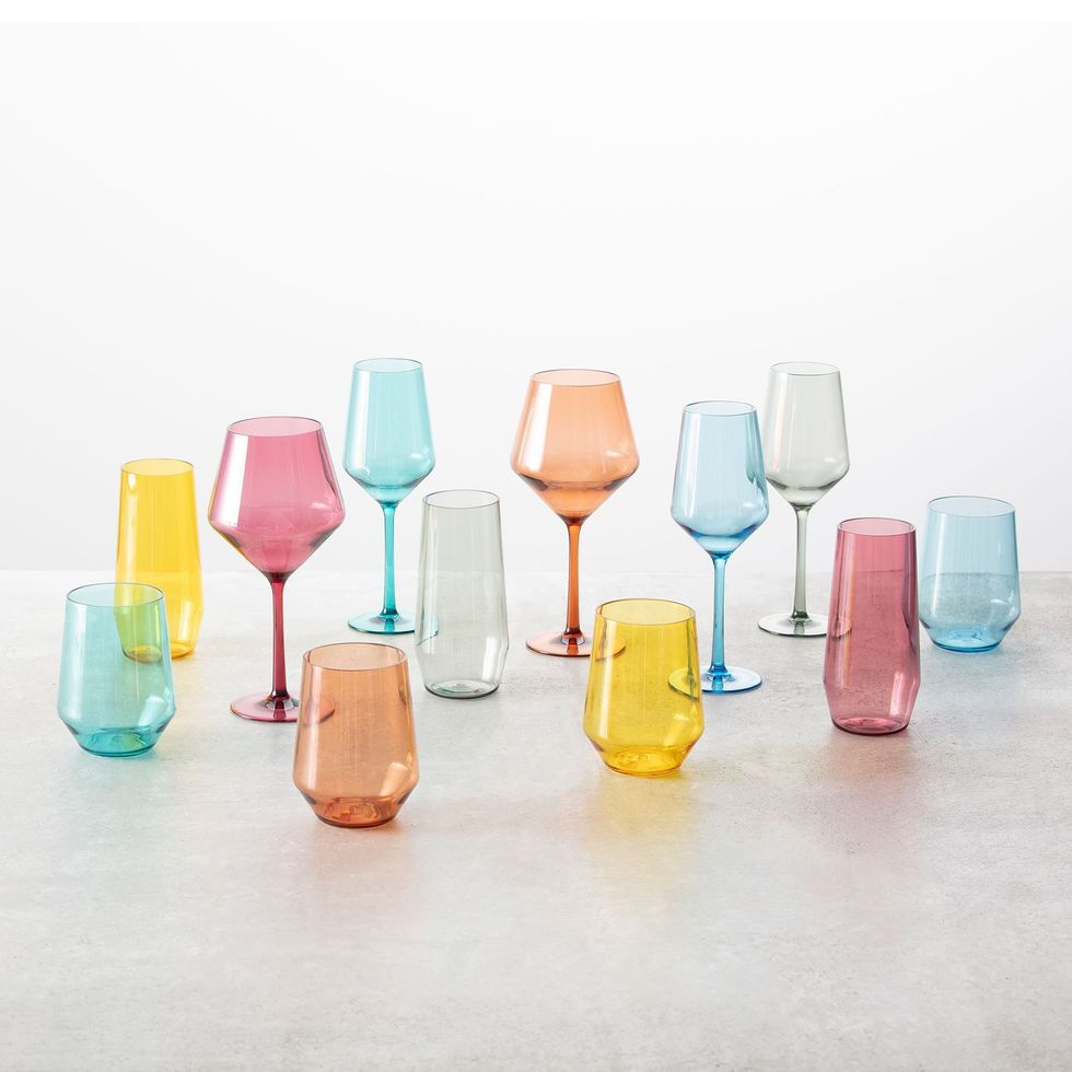 The Prettiest Colored Drinking Glasses Your Kitchen Needs (on !)