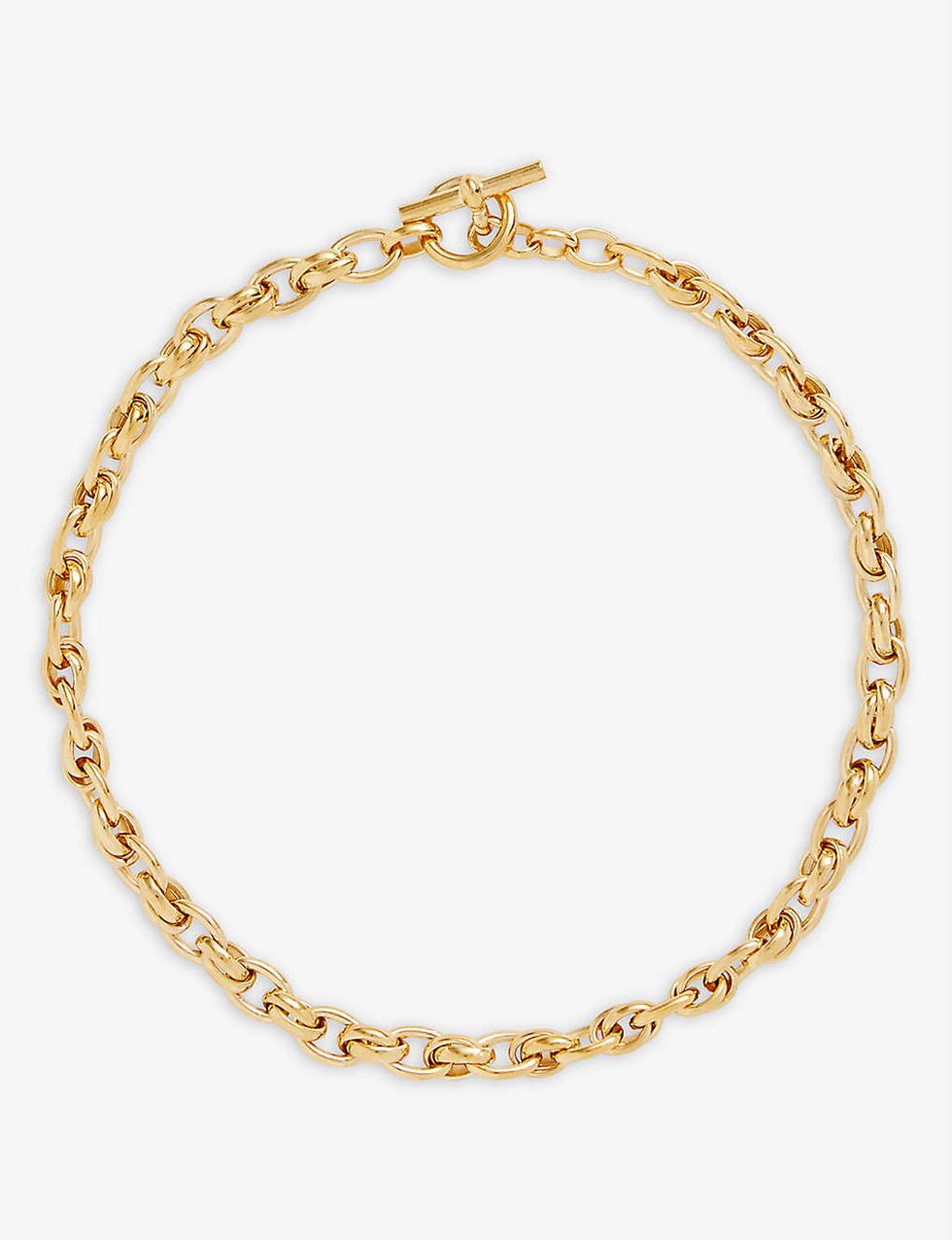 Double Link 18ct yellow-gold plated brass necklace