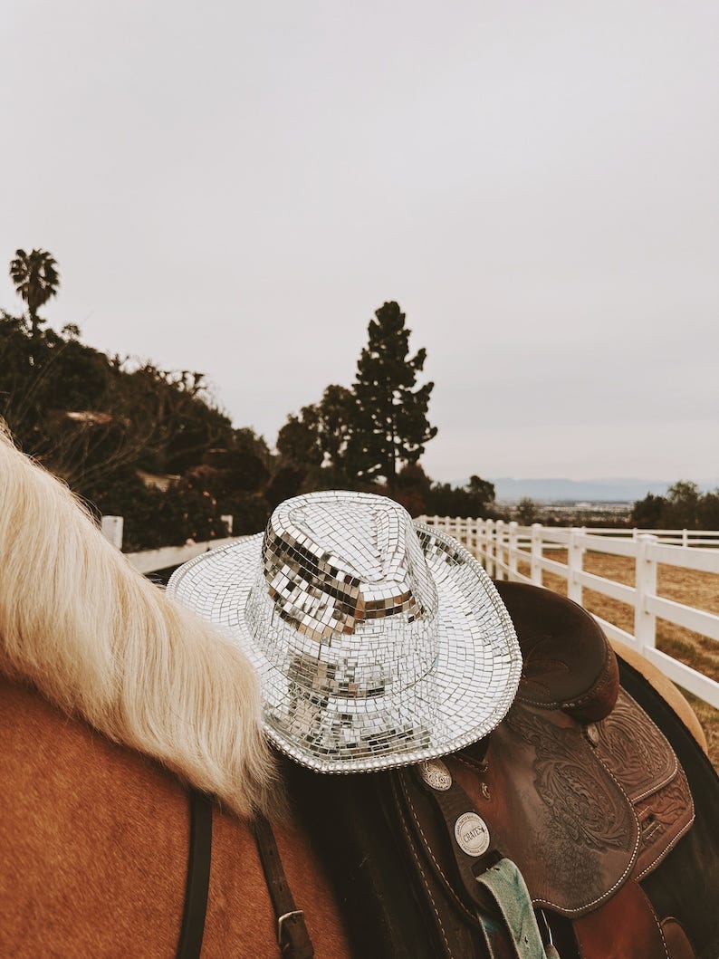 Disco Ball Cowboy Hat