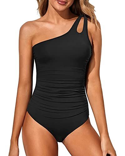 One Shoulder One-Piece Swimsuit 