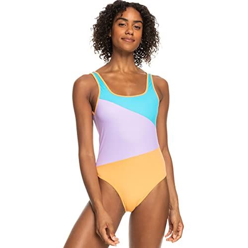  Women's Color Blocking Conservative 1piece Swimsuit