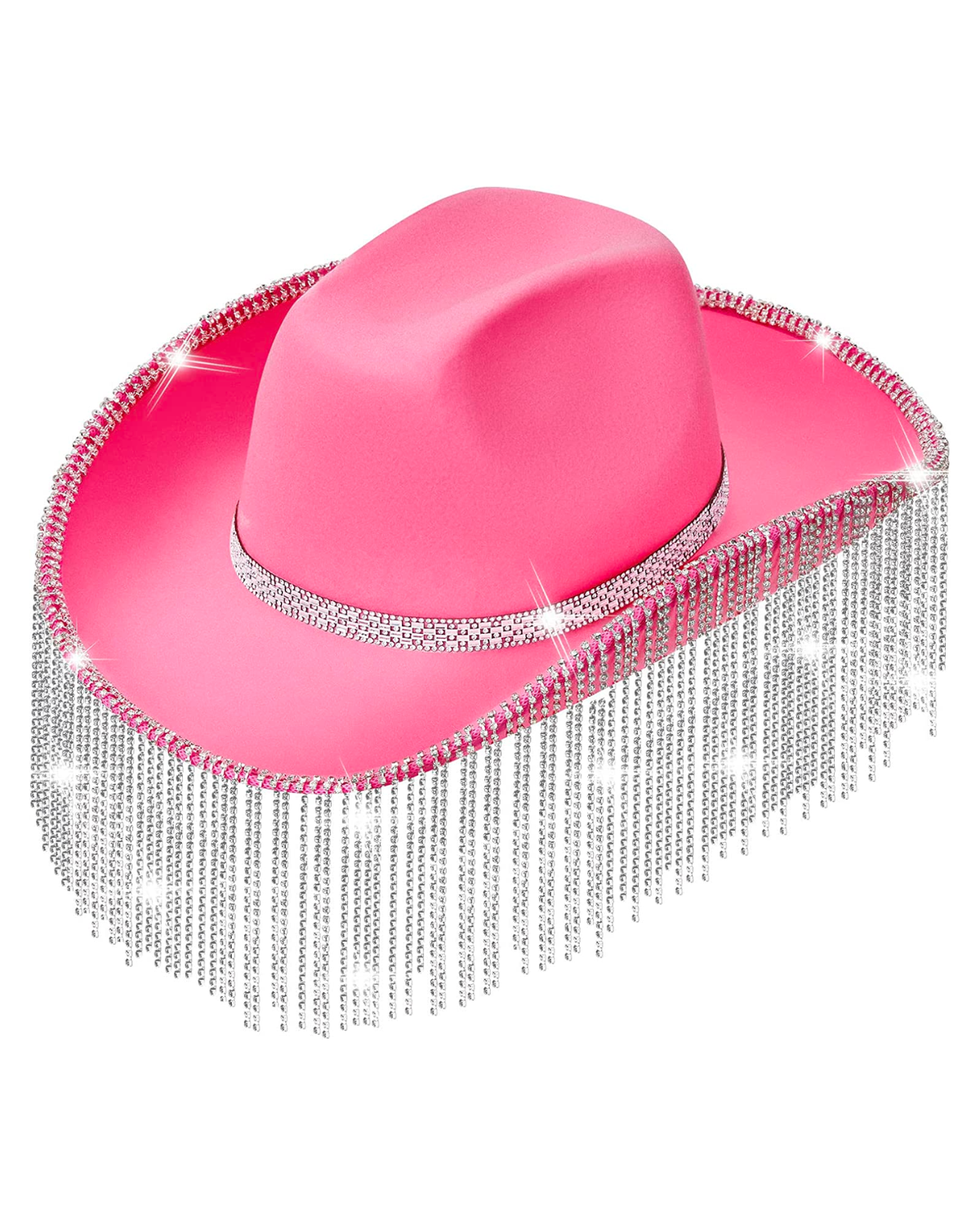 Rhinestone Fringe Cowboy Hat