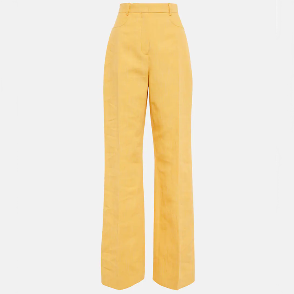 Le Pantalon Sauge Linen-Blend Pants