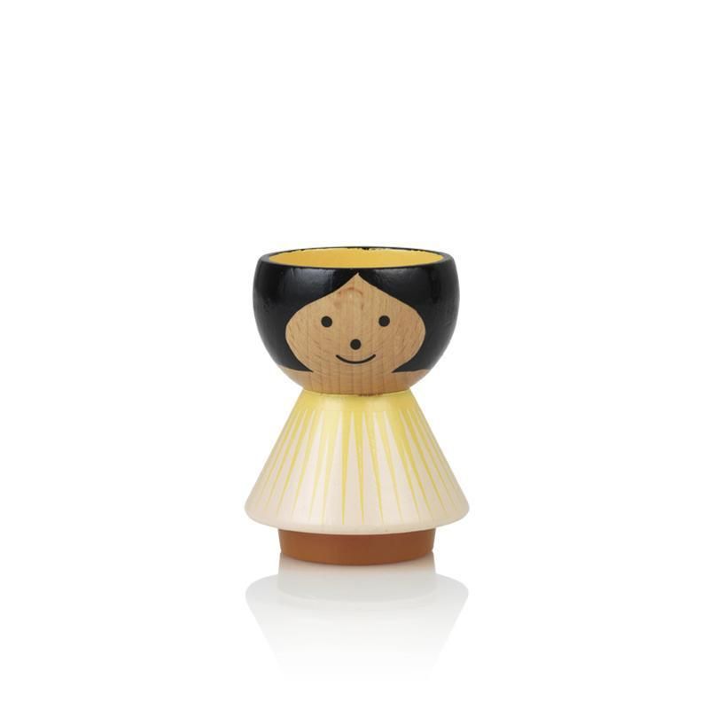 Bordfolk Painted Wooden Eggcup
