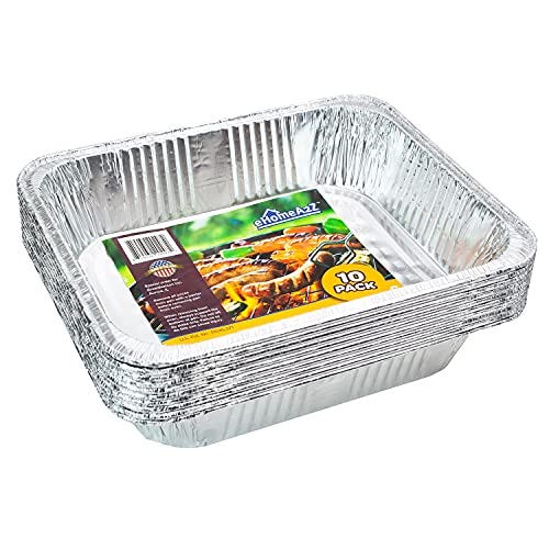 Aluminum Pans, IMAGE 51 Packs Aluminum Pans Disposable Heavy-Duty