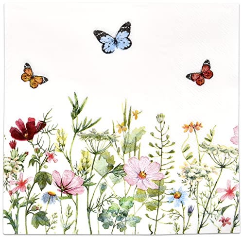 Floral Paper Napkins (100 pack)