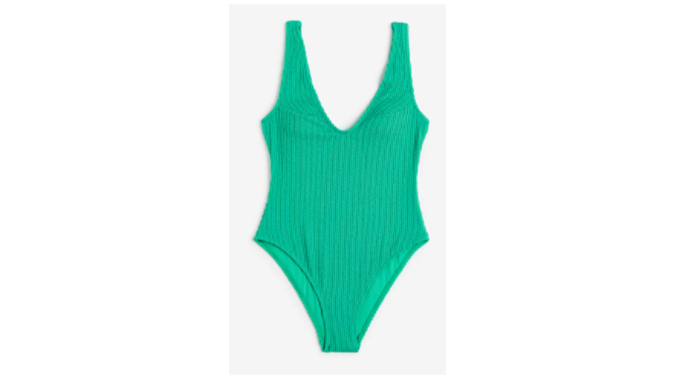 Costume intero sgambato H&M verde 