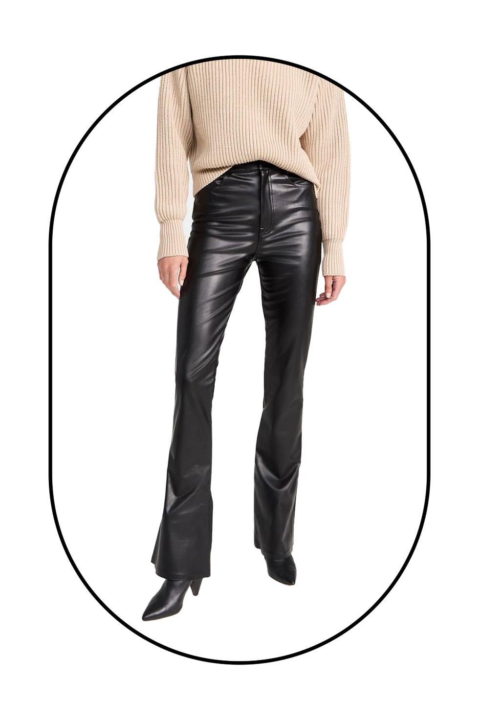 Super Stretch Vegan Leather Ultra High Rise Skinny Boot Jeans