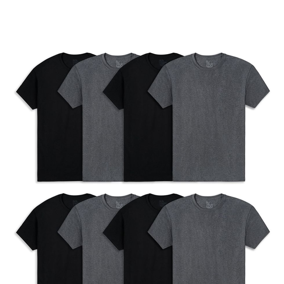 Active Cotton Blend Crew Undershirts (8-Pack)