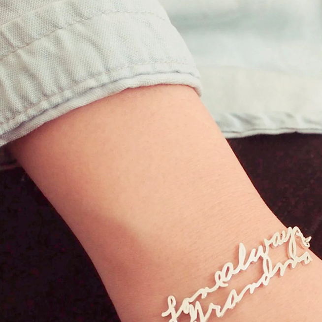 Custom Handwriting Bracelet