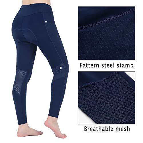 Santic Womens Bike Pants Cycling Tights 4D Padded Bicycle Long Trousers  Breathable  Quick Dry  Bike pants Cycling tights Long trousers