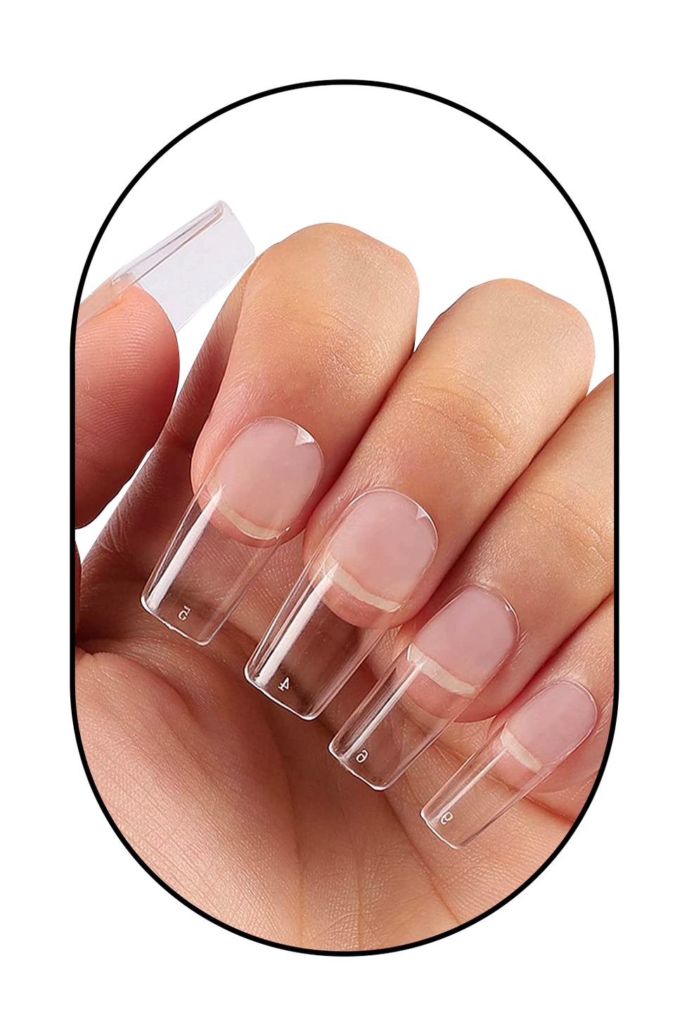 Square Gel Nail Press-On Tips
