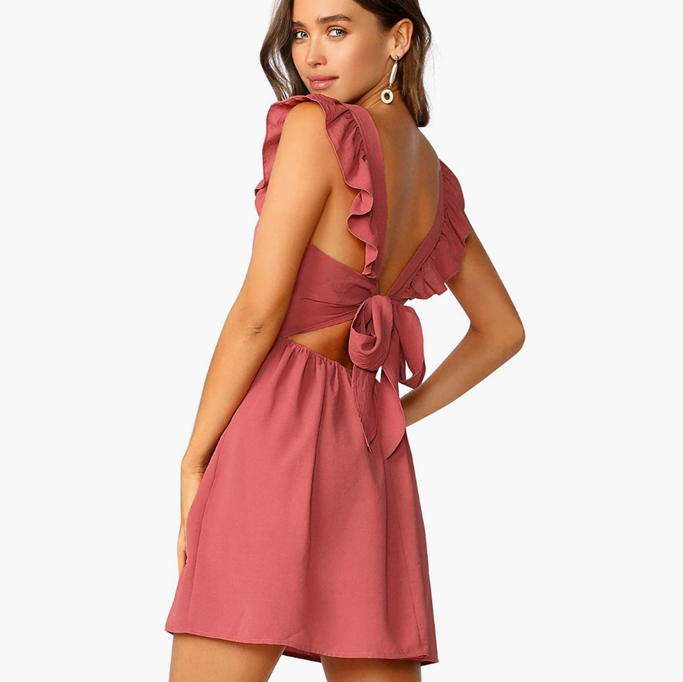 Tie-Back A-Line Dress