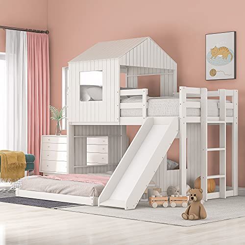 N\\C Bunk Bed With Playhouse
