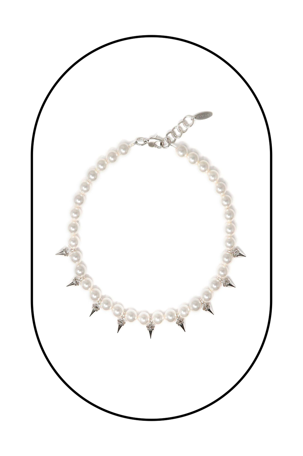 Pearl Choker w/ Spikes