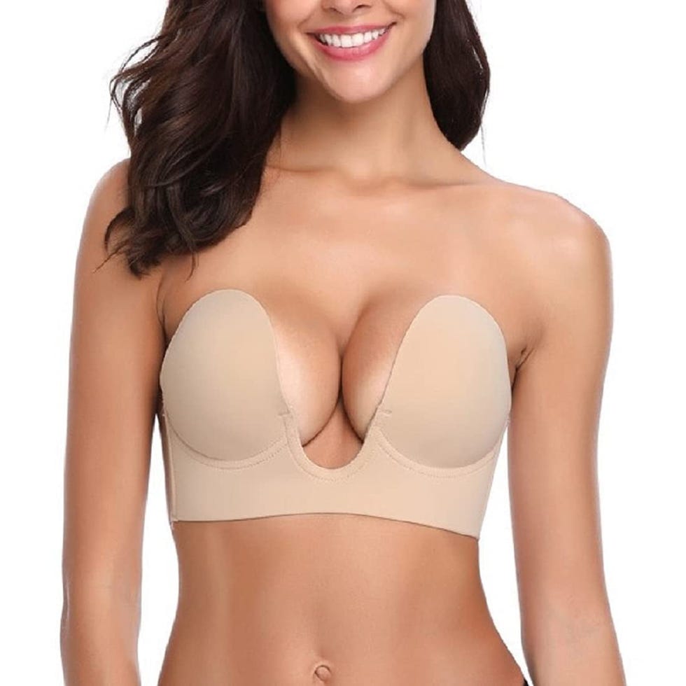 Niidor Women's Reusable Sticky Push-up Bra Backless Strapless